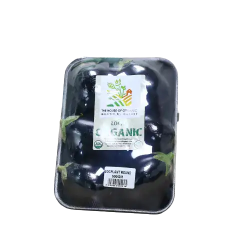 Organic Eggplant Round 500g UAE